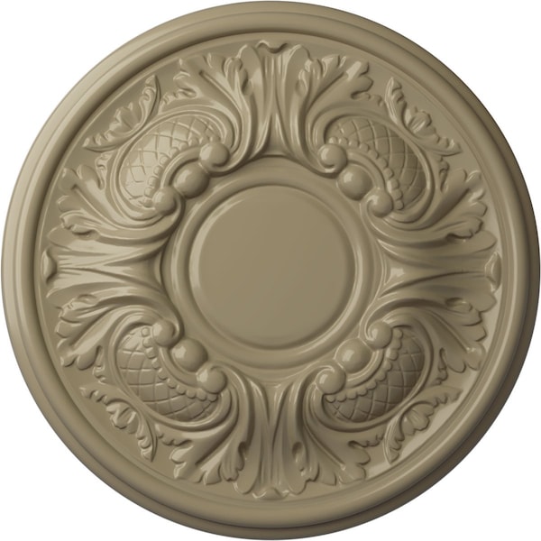 Ekena Millwork Wakefield Ceiling Medallion (Fits Canopies up to 3 5/8"), 11 3/4"OD x 1 1/4"P, Gobi Desert CM11WAGDF - main